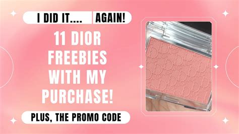 dior freebie codes|dior codes uk.